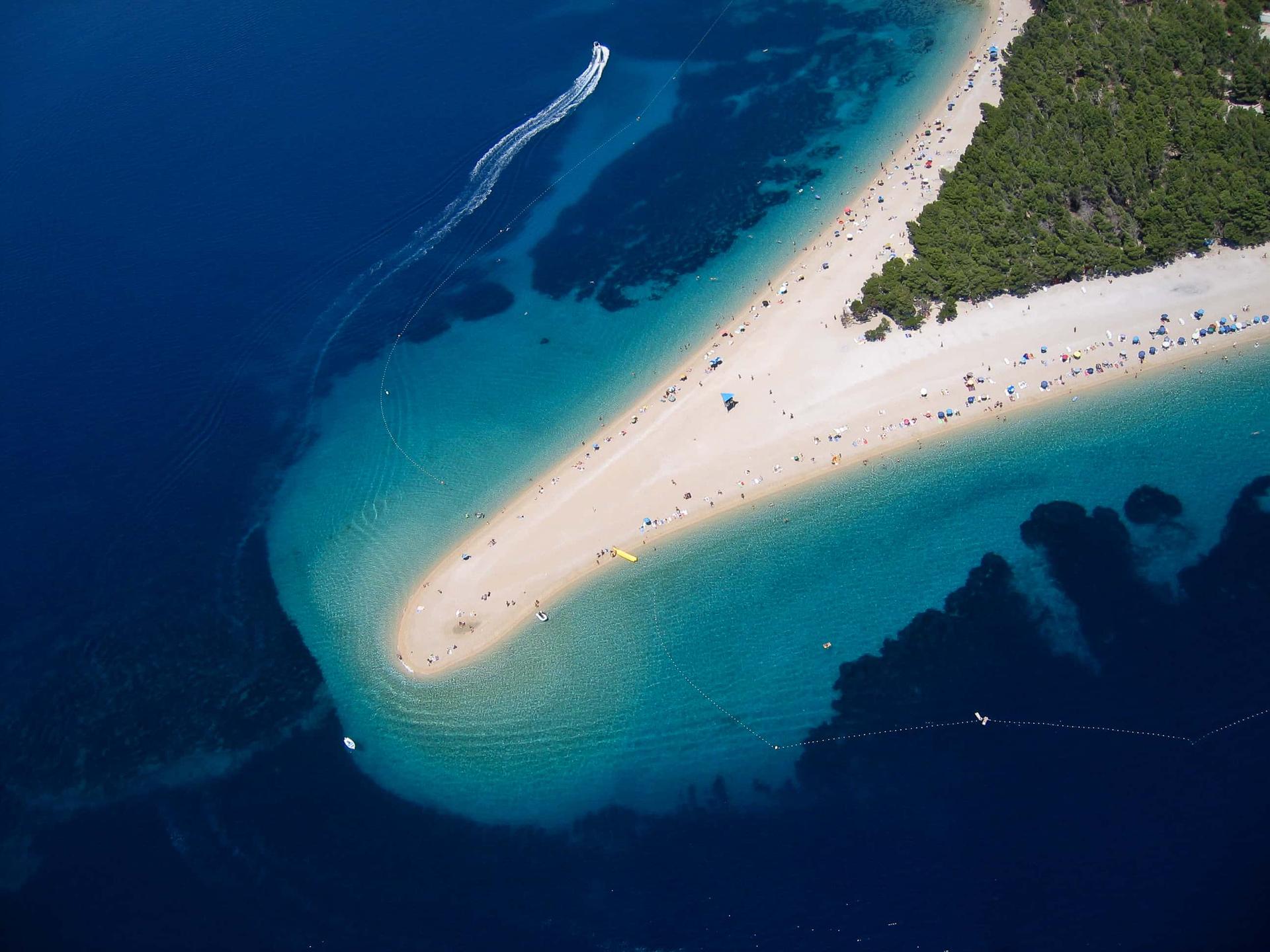 Zlatni Rat beach on Brač island